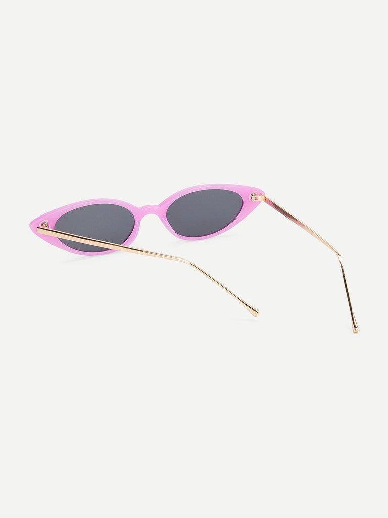 Cat Eye Metal Temple Sunglasses-accessories-Des Mess