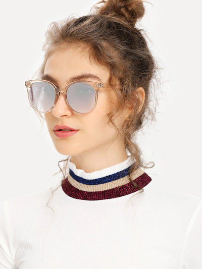 Mirror Lens Cat Eye Sunglasses-accessories-Des Mess