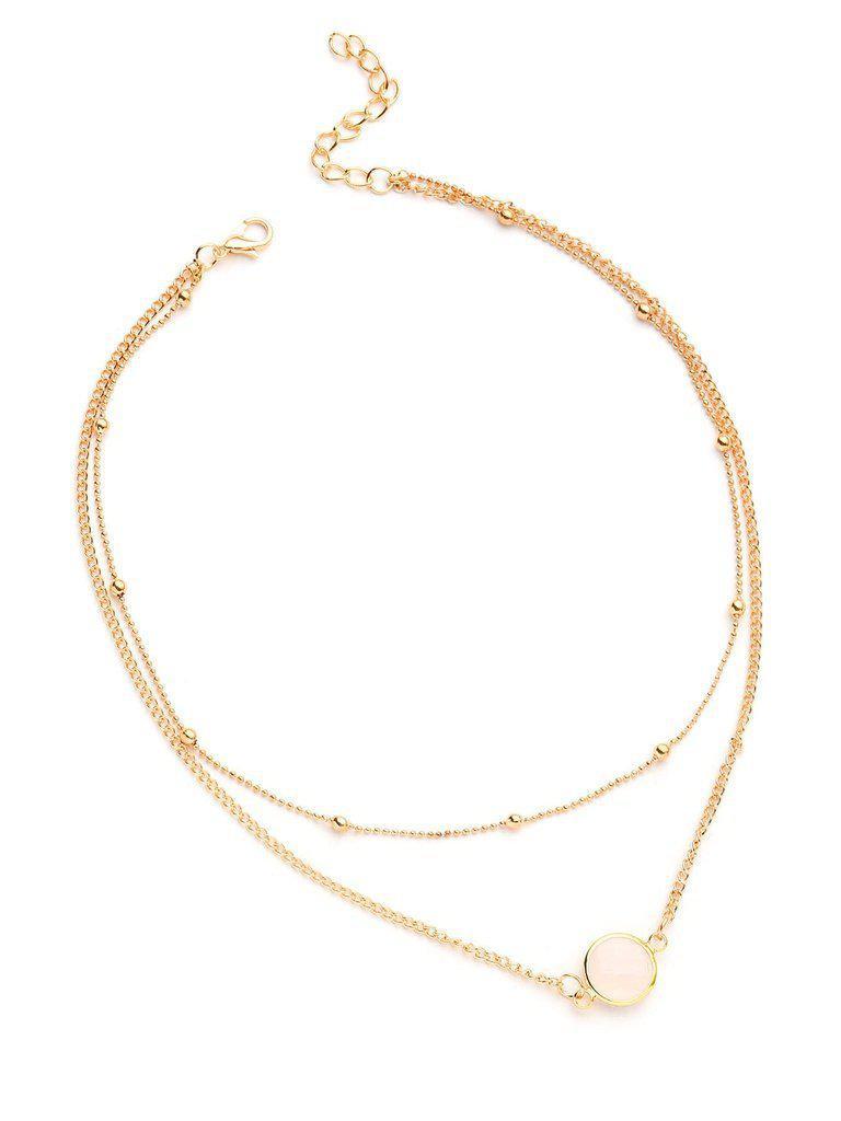 Glass Ball Design Layered Necklace-jewelry-Des Mess