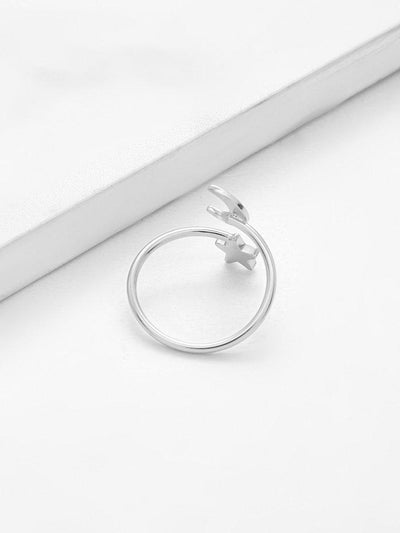 Moon & Star Design Ring-jewelry-Des Mess