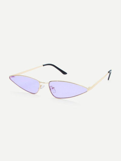 Tinted Lens Metal Frame Sunglasses-accessories-Des Mess