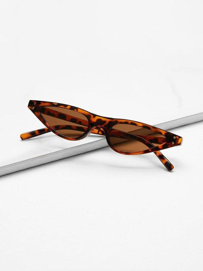 Cat Eye Flat Lens Sunglasses-accessories-Des Mess
