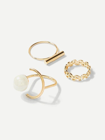 Bar Top Skinny Ring Pack 3pcs-jewelry-Des Mess