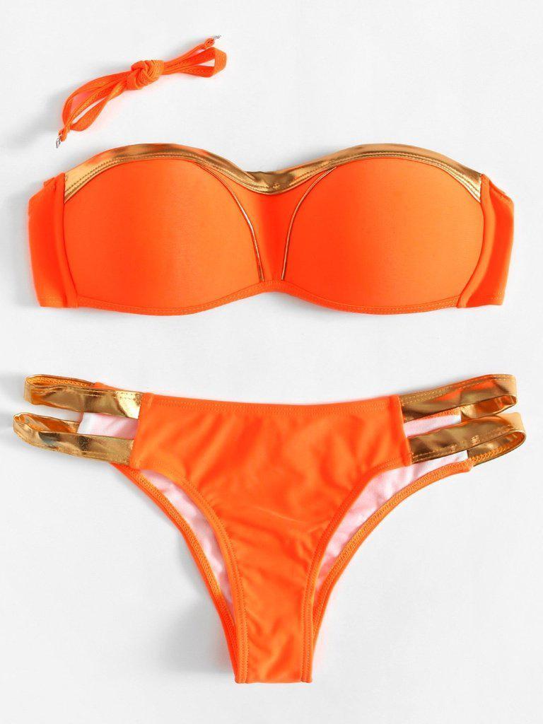 Ladder Cut Out Bikini Set-swimwear-Des Mess