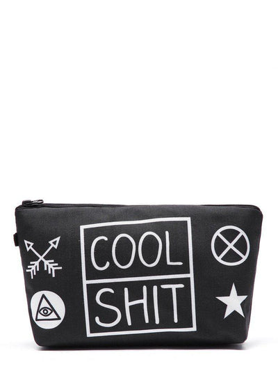 Graphic Print Makeup Bag-makeup-Des Mess