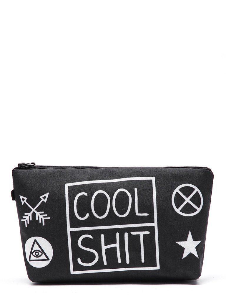 Graphic Print Makeup Bag-makeup-Des Mess