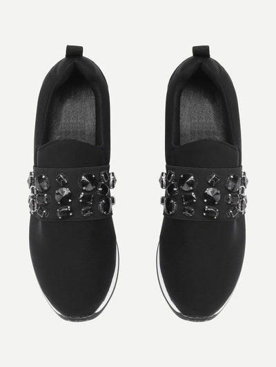 Studded Detail Low Top Trainers-sportswear-Des Mess
