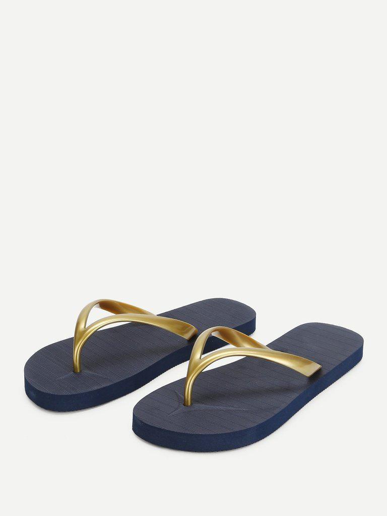 Letter Toe Post Sandals-shoes-Des Mess