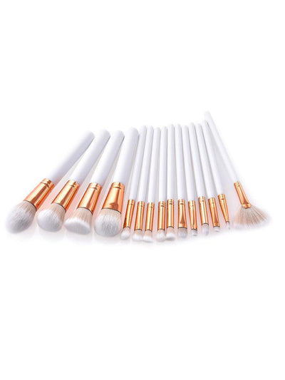 Soft Bristle Makeup Brush 15pcs-makeup-Des Mess