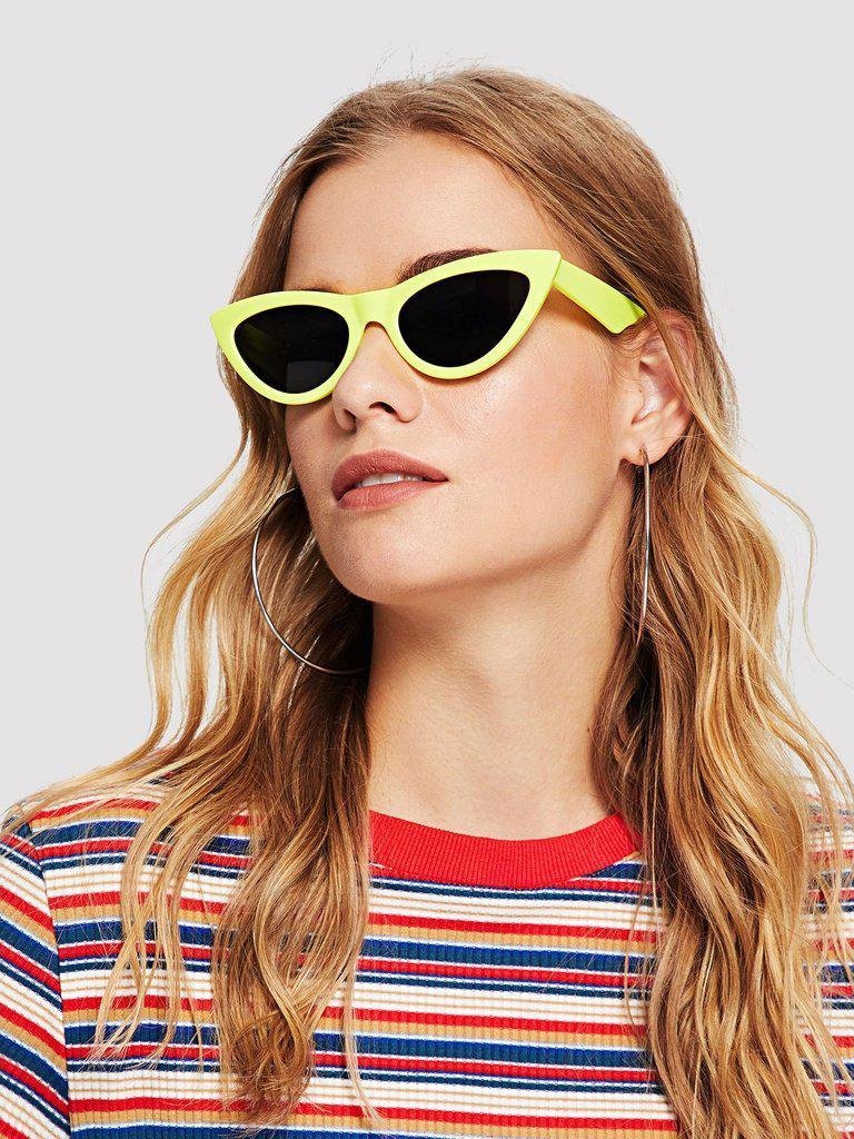 Contrast Frame Sunglasses-accessories-Des Mess