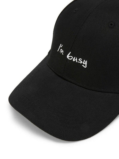 Embroidered Letter Baseball Cap-accessories-Des Mess