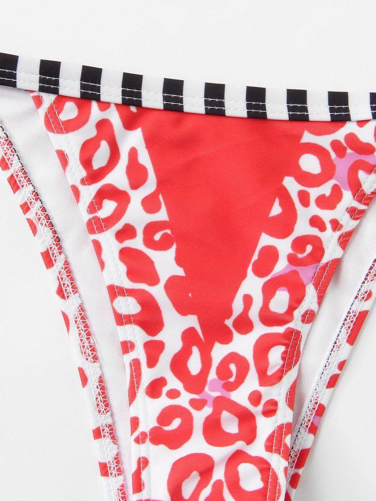 Striped Leopard Bikini Set--Des Mess