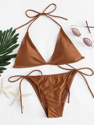 Self Tie Bikini Set-swimwear-Des Mess