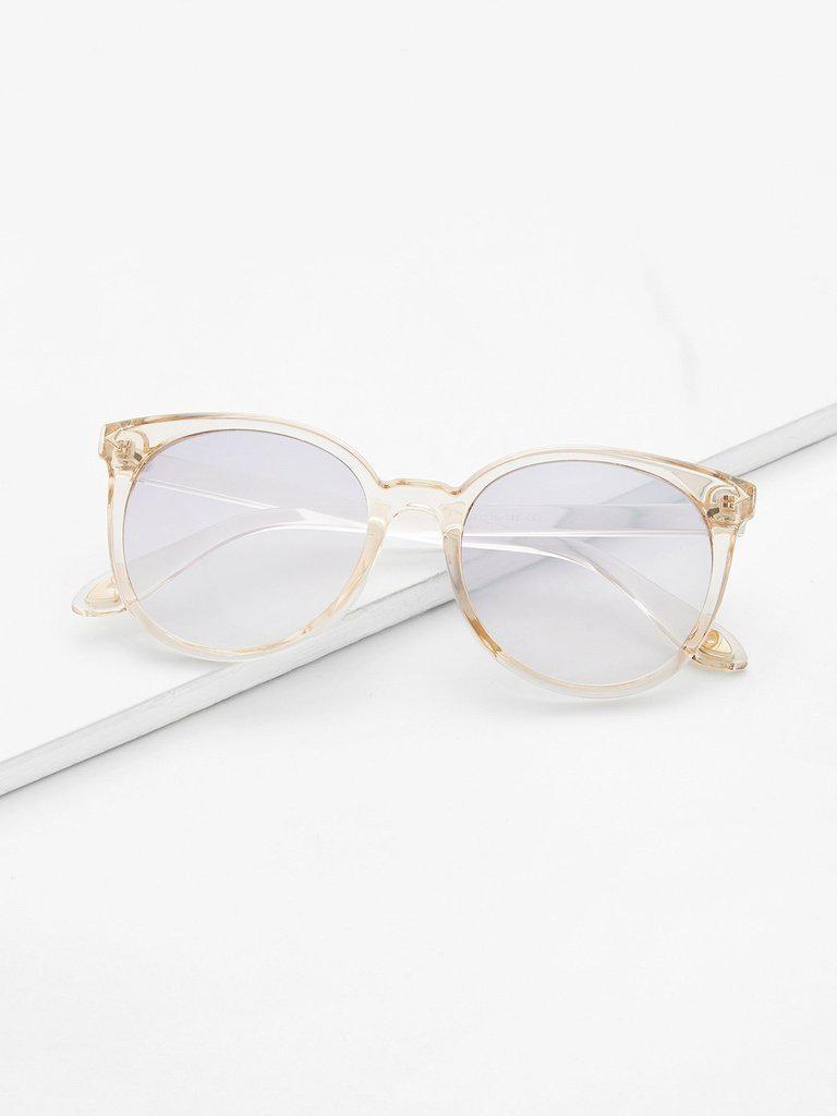 Mirror Lens Cat Eye Sunglasses-accessories-Des Mess