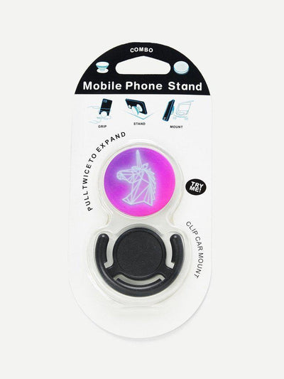 Contrast Unicorn Gasbag Phone Holder-others-Des Mess