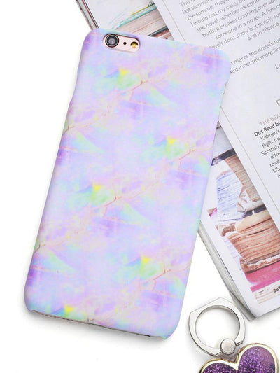 Iridescent Marble Print iPhone Case-others-Des Mess