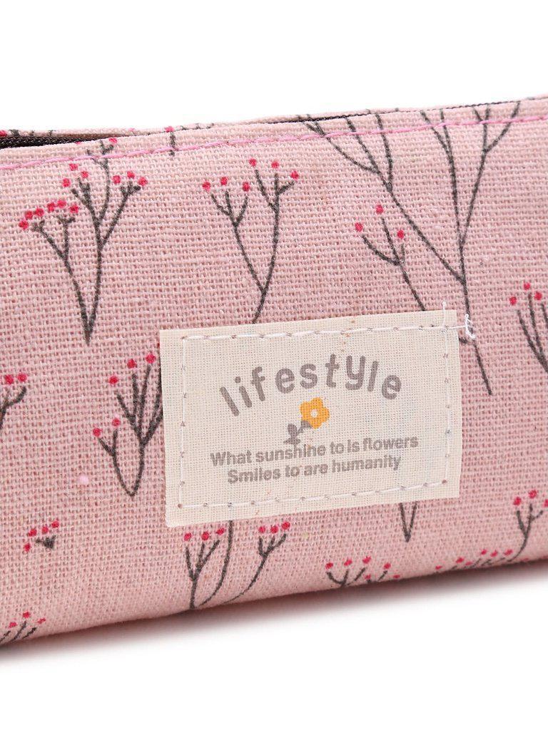 Plant Print Accessory Case-makeup-Des Mess