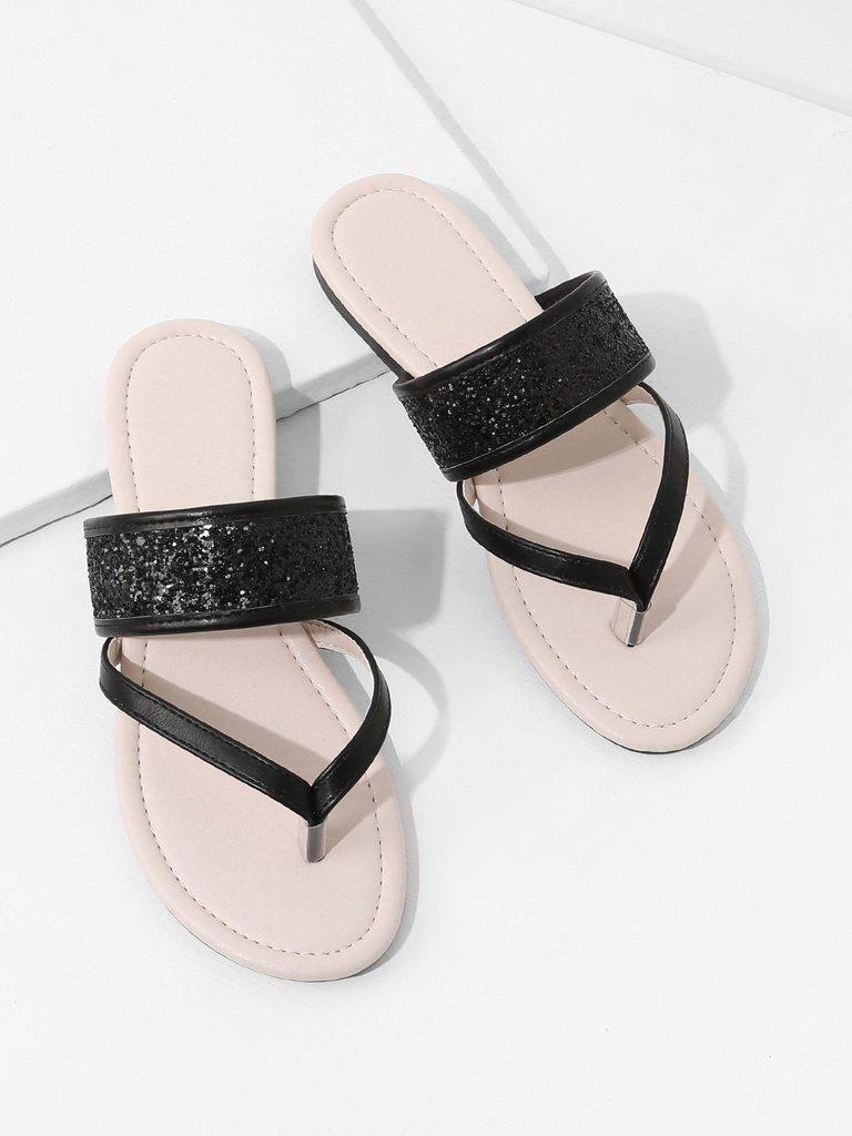 Toe Post PU Flat Sandals-shoes-Des Mess