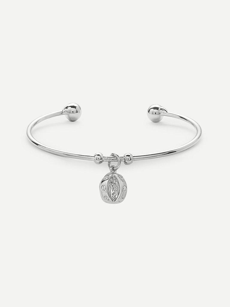 Charm Detail Cuff Bangle-jewelry-Des Mess