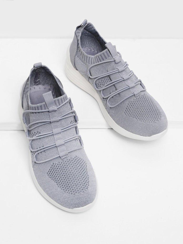 Knit Design Slip On Sneakers-shoes-Des Mess