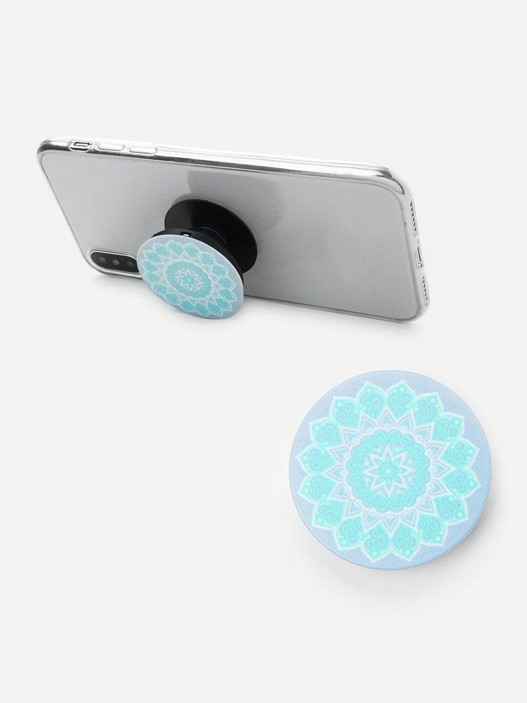 Retro Flower Pattern Portable Phone Holder-others-Des Mess