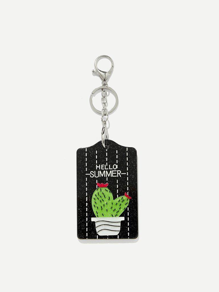 Cactus Pattern Keychain-others-Des Mess