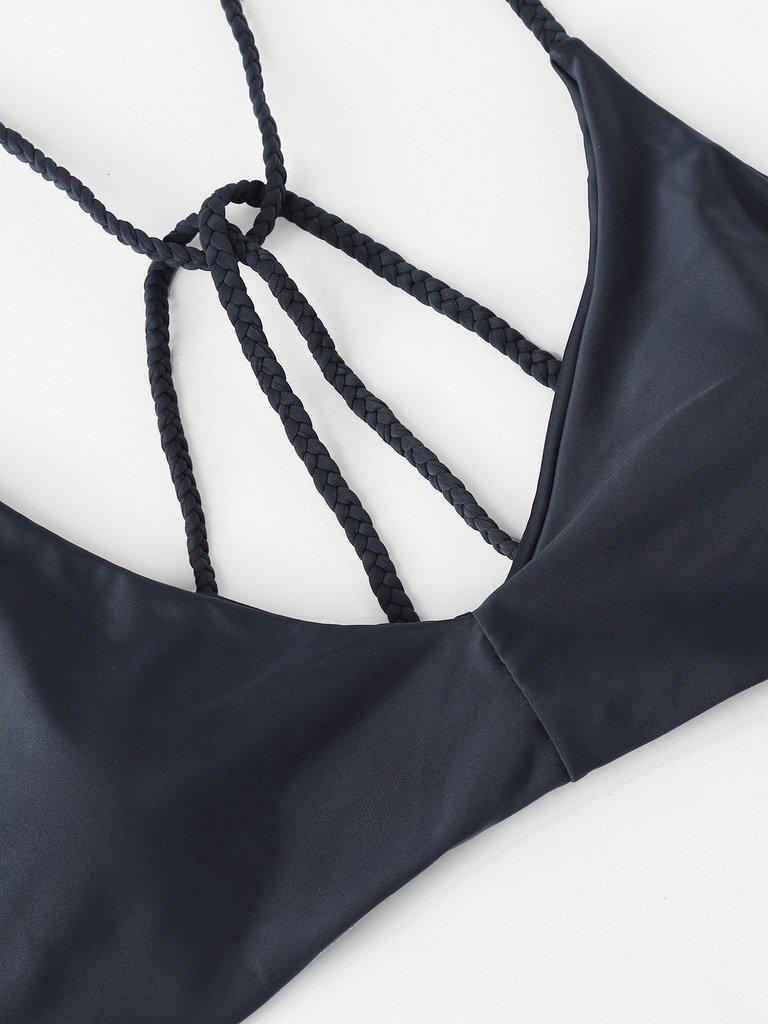 Braided Straps Bikini Set-swimwear-Des Mess