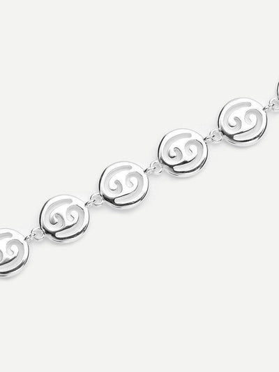 Hollow Round Design Link Bracelet--Des Mess