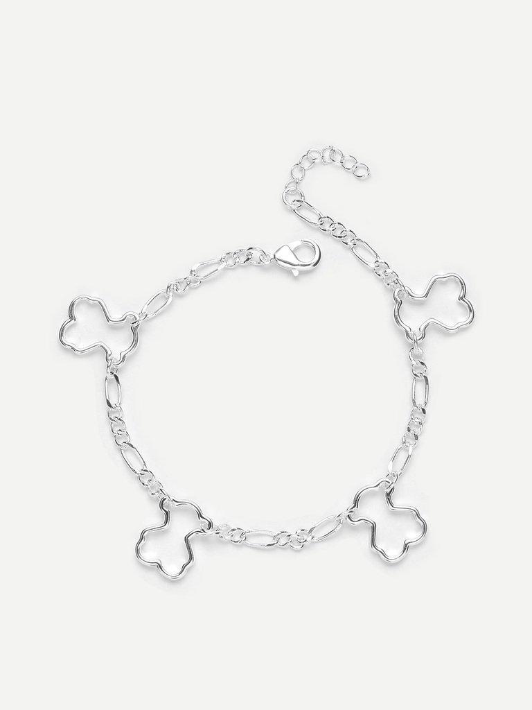 Hollow Charm Detail Link Bracelet--Des Mess