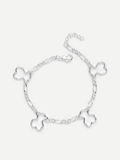 Hollow Charm Detail Link Bracelet--Des Mess