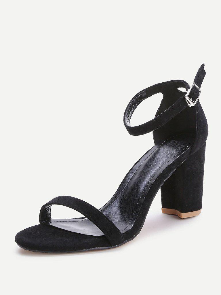 Two Part Block Heeled Sandals-shoes-Des Mess