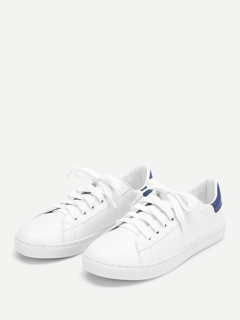 Lace Up Round Toe Sneakers-shoes-Des Mess