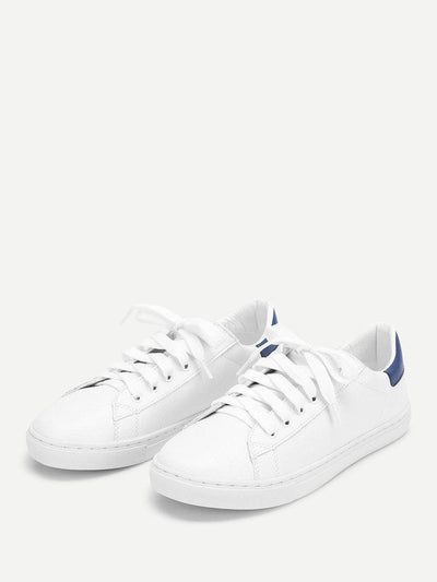 Lace Up Round Toe Sneakers-shoes-Des Mess