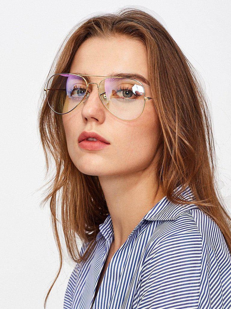 Top Bar Aviator Glasses-accessories-Des Mess