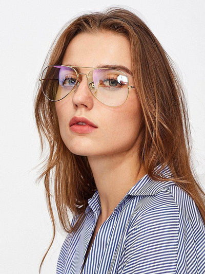 Top Bar Aviator Glasses-accessories-Des Mess