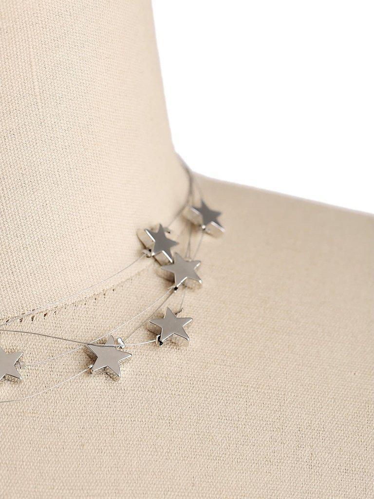 Star Design Layered Necklace-jewelry-Des Mess