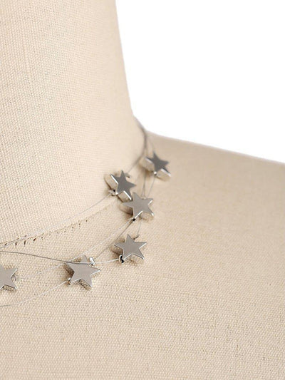 Star Design Layered Necklace-jewelry-Des Mess