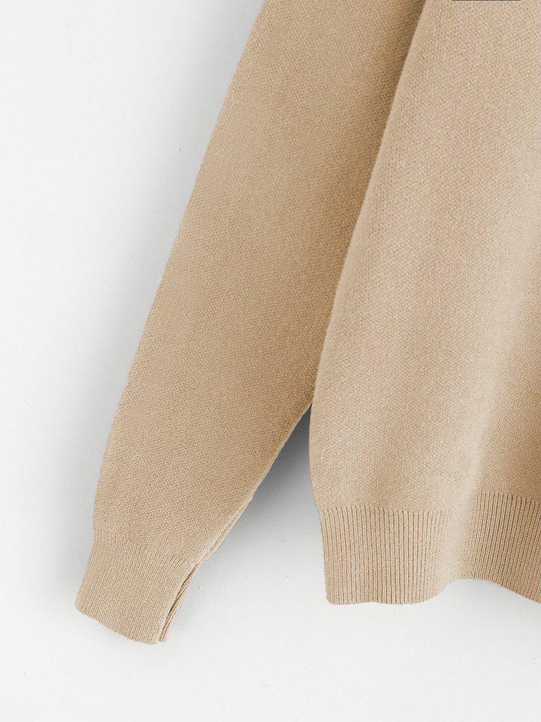 Knotted Detail Jersey Jumper-outerwear-Des Mess