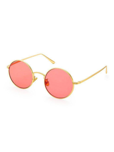 Flat Lens Round Sunglasses-accessories-Des Mess