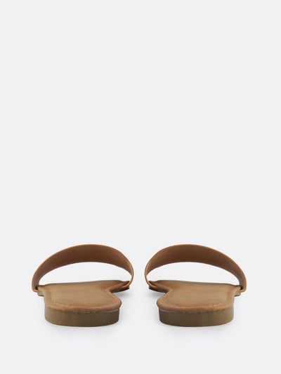 Classic Metallic Slip On Sandals ROSE GOLD-shoes-Des Mess