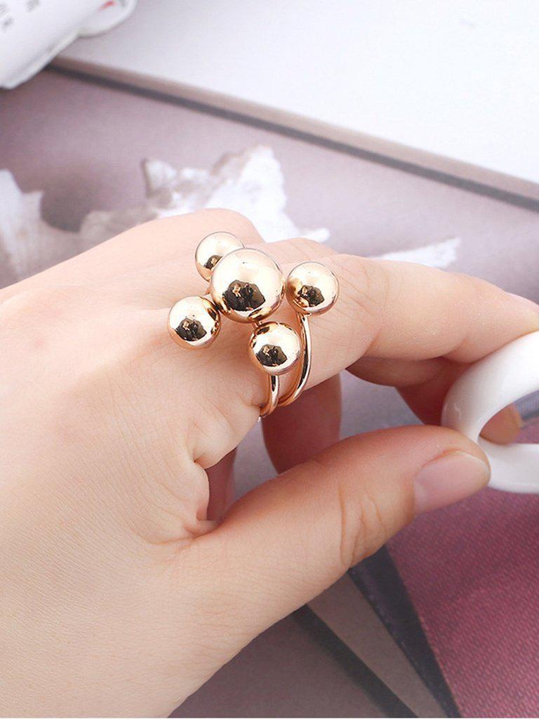 Ball Inlay Spiral Ring-jewelry-Des Mess