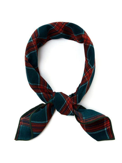 Plaid Print Bandana-accessories-Des Mess