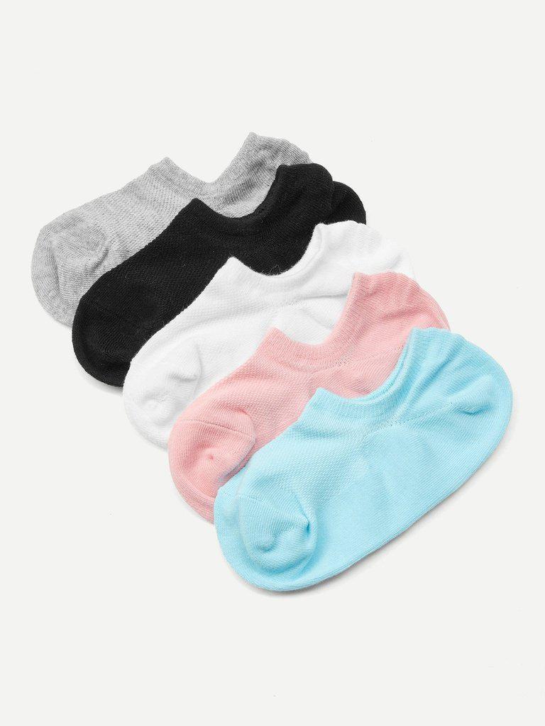 Minimalist Cotton Ankle Socks 5 Pairs-accessories-Des Mess