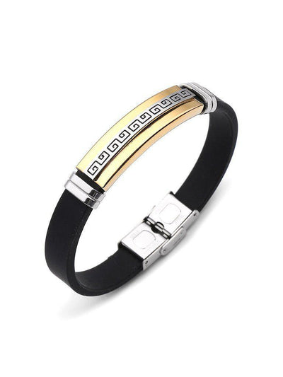 Color Block Stainless Steel Bracelet--Des Mess