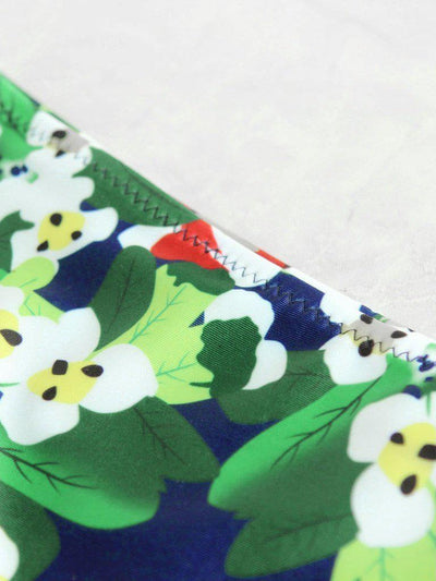 Calico Print Wrap Bikini Set--Des Mess