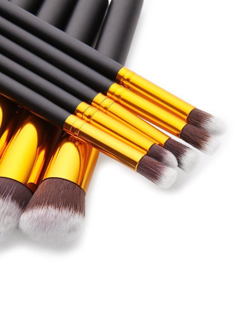 Makeup Tool Set With Puffs And Makeup Brushes-makeup-Des Mess