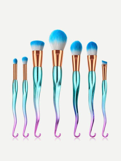Ombre Hook Handle Makeup Brush 7pcs--Des Mess