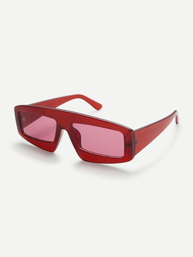 Chunky Frame Tinted Lens Sunglasses-accessories-Des Mess