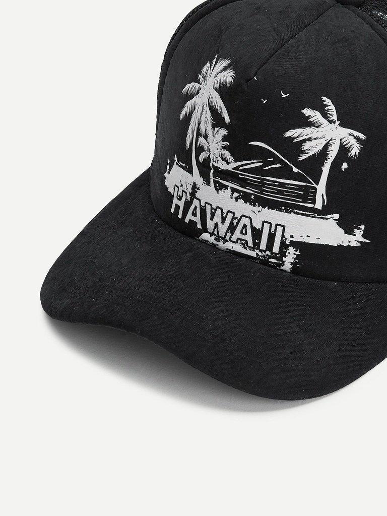 Palm Tree Baseball Cap--Des Mess