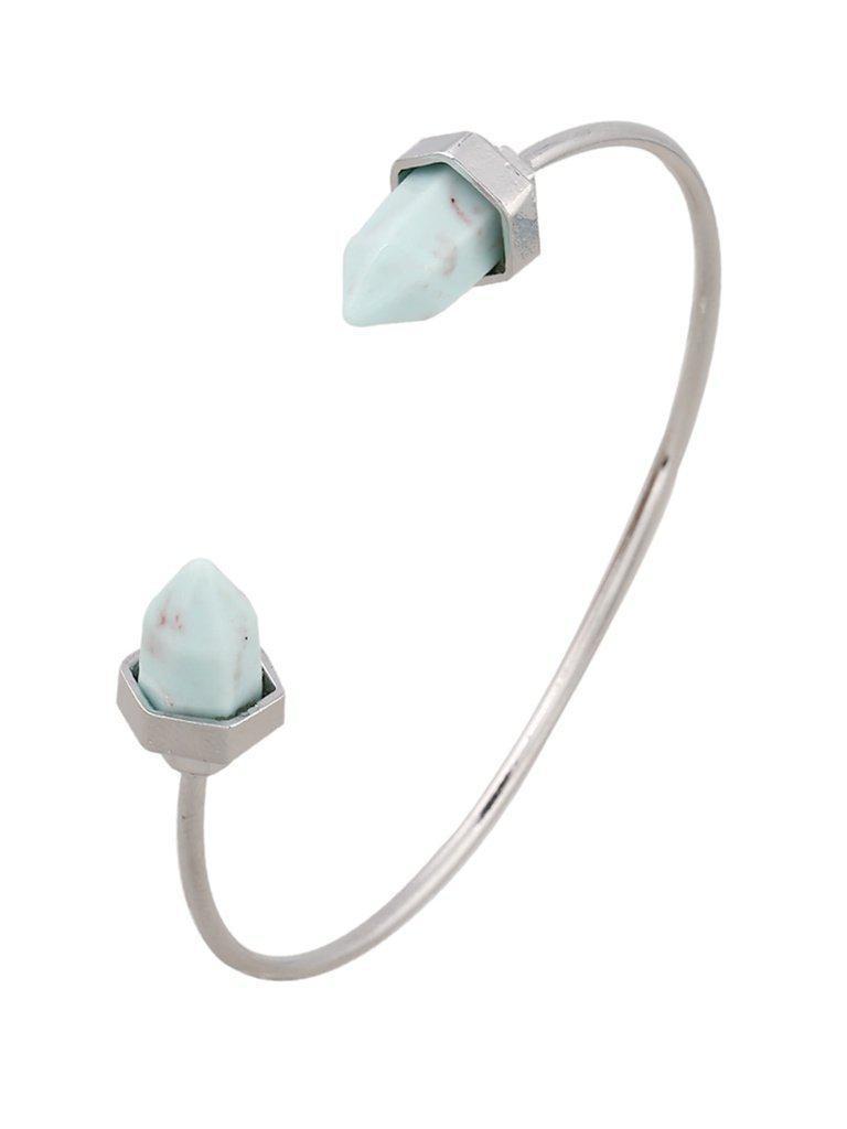 Open Quartz Cuff Bangle--Des Mess